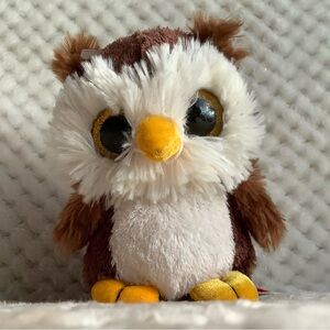 Wild Republic Soft Plush Brown White Owl Stuffed Animal Toy